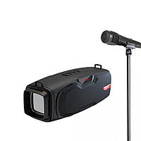 Портативна колонка XO F33 з караоке-мікрофоном black