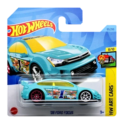 Машинка Хот Вілс 1:64 '08 FORD FOCUS ART CARS Mattel HKH51