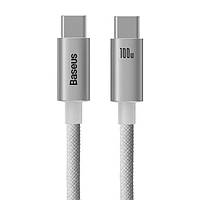 Кабель Baseus USB Type-C to USB Type-C PD2.0 100W 5A/20Вт 1 м White(CAJY020002)