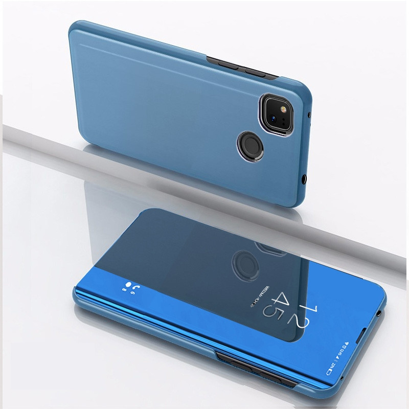 Чехол Mirror для Xiaomi Redmi 9C книжка зеркальный Clear View Blue - фото 2 - id-p1884636004