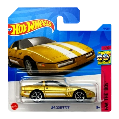 Машинка Хот Вілс 1:64 '84 CORVETTE THE `80S Mattel HKG83