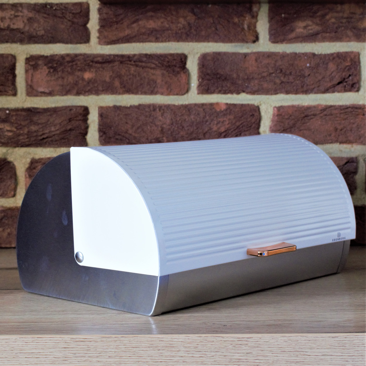 Хлібниця з матовою кришкою Edenberg EB-107 Білий