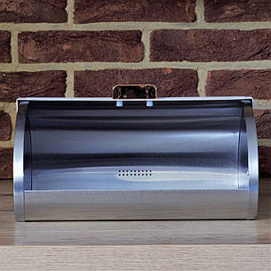 Хлібниця з матовою кришкою Edenberg EB-107 Білий, фото 2