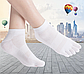 Шкарпетки низькі з пальцями жіночі Luoyi Socks 36-39 білий, фото 4