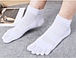 Шкарпетки низькі з пальцями чоловічі Dizer Socks 40-43 білий, фото 5