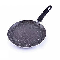 Сковорода для млинців 20 см із кованого алюмінію з мармуровим антипригарним покриттям Benson бакелітова ручка