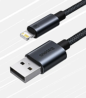 Кабель зарядный Baseus USB - Lightning 2.4A Fast Charging Cable for iPhone 1 м Black (CAJY010701)