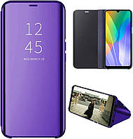 Чехол Mirror для Xiaomi Redmi 9C книжка зеркальный Clear View Purple