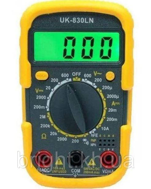 Мультиметр цифровий (тестер) UT 830LN з підсвічуванням
