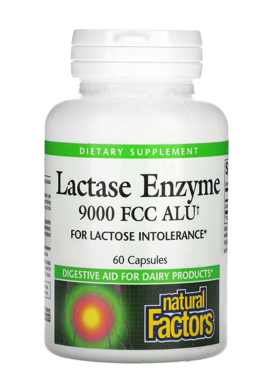 Natural Factors Lactase Enzyme 9000 FCC ALU 60 caps