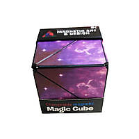 Куб головоломка-трансформер 3D Magnetic Magic Cube фіолетовий (AS-98266)