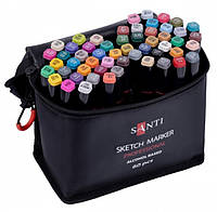 Набор скетч-маркеров Santi Professional в сумке 60 шт