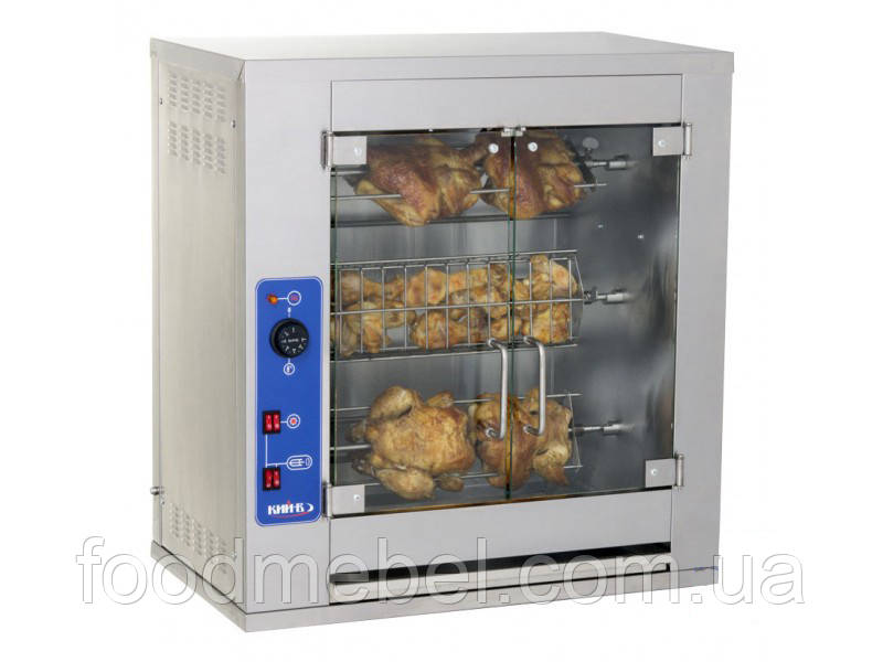 Гриль для курей електричний ГК-6 пристінний, фото 1