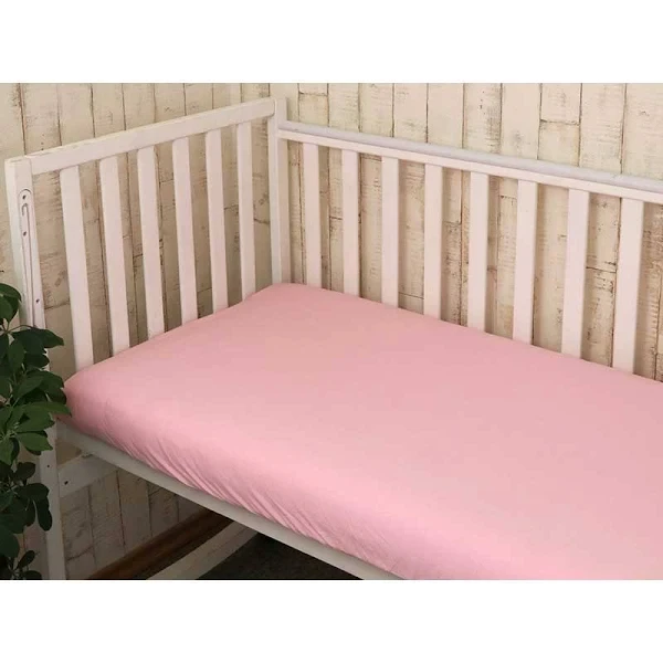 Наматрасник  Непромокаемая Duetbaby простыня розовый хлопковая 120х60 см