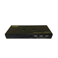 KVM свіч перемикач 2 порти HDMI USB AM-BM кнопка ДК