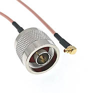 Кабель антенний N type Male - MMCX кутовий 20см перехідник пігтейл для FPV, MikroTik, WiFi антен, модемів, фото 2