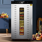 Комерційний дегідратор Tekhniko DH-24H Commercial Food Dehydrator (24 сталевих лотка), фото 2