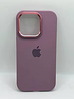 Чохол Silicone case Full (Metal Frame and Buttons) for iPhone 13 Pro Lilac