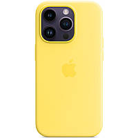 Чохол Silicone case (AAA) full with Magsafe для Apple iPhone 14 Pro Max (6.7") (Жовтий / Canary Yellow) 57032