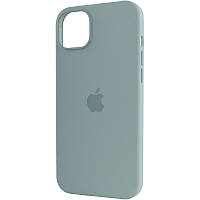 Чохол Silicone case (AAA) full with Magsafe для Apple iPhone 14 Pro (6.1") (Бірюзовий / Succulent) 57031
