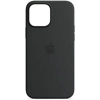 Чохол Silicone case (AAA) full with Magsafe для Apple iPhone 13 Pro (6.1") (Чорний / Midnight) 51173