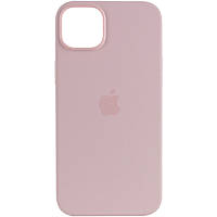 Чохол Silicone case (AAA) full with Magsafe для Apple iPhone 14 Pro (6.1") (Рожевий / Chalk Pink) 57031