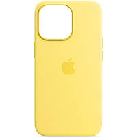 Чохол Silicone case (AAA) full with Magsafe для Apple iPhone 13 Pro (6.1") (Жовтий / Lemon Zest) 51173