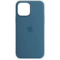 Чохол Silicone case (AAA) full with Magsafe для Apple iPhone 13 Pro (6.1") (Синій / Blue Jay) 51173