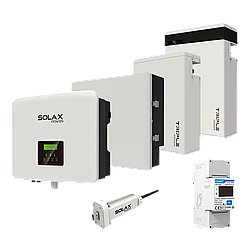 Комплект Solax 2.1: Однофазний гібридний інвертор на 5 кВт, з АКБ на 11,6 кВт*год