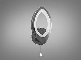 Світлодіодне бра для спальні, чорний хром, 15W 8059/1BHR