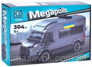 Конструктор Limo Toy KB 4000 "Мегаполіс. Міський транспорт" 304 деталі