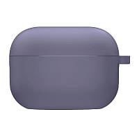 Силіконовий футляр з мікрофіброю для навушників Airpods 3 (Сірий / Lavender Gray) 53035