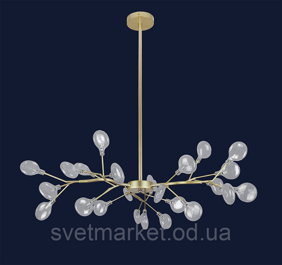 Підвісна сучасна люстра 918LP447-27 GD+CL, фото 1