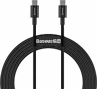 Кабель Baseus Superior Series Fast для зарядки и передачи данных Type-C - Type-C 100W 1m, цвет черный
