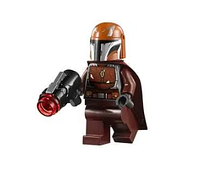 Человечки Звездные войны конструктор Лего - минифигурка коричневый Мандалорец
