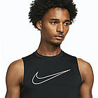 Майка компресійна чоловіча Nike Pro Dri-Fit поліестер чорна (DD1988-010), фото 3