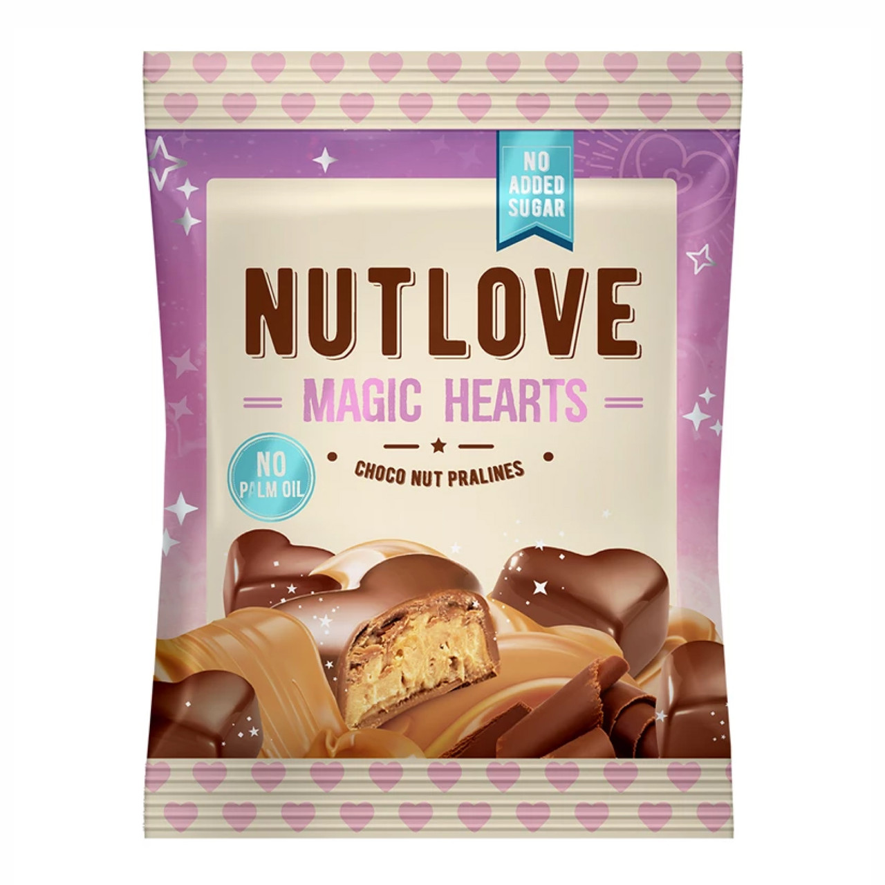 Nut Love Magic Hearts - 100g Choco Nut Pralines, фото 1