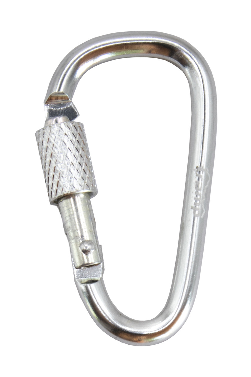 Набір карабінів алюмінієвих сувенірних Трамп 10 шт 5 см з муфтою silver UTRA-299, фото 1