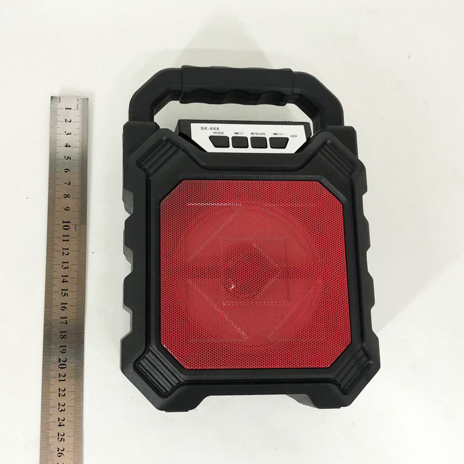 Бездротова портативна колонка Bluetooth YF-668BT. DF-470 Колір: червоний