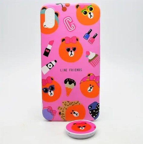 Чохол накладка Cute Imd Case with Pop Socket для iPhone XS Max Mix, фото 1