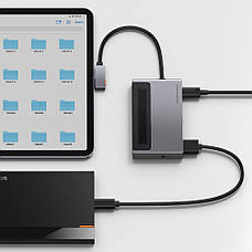 USB-Хаб Baseus Magic Multifunctional Type-C with a Retractable Clip Standard Edition, фото 6