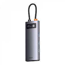 USB-Хаб Baseus Metal Gleam Series 4-in-1 (4xUSB3.0) gray, фото 6