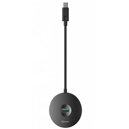 USB-Хаб Baseus Round Box Type-C to USB 3.0 + 3USB 2.0 black, фото 1