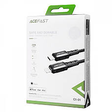 Кабель Acefast C1-01 Type-C to Lightning 30W (1.2m) gray, фото 3