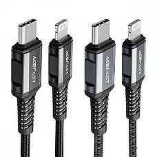 Кабель Acefast C1-01 Type-C to Lightning 30W (1.2m) gray, фото 4