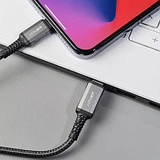 Кабель Acefast C1-01 Type-C to Lightning 30W (1.2m) gray, фото 6