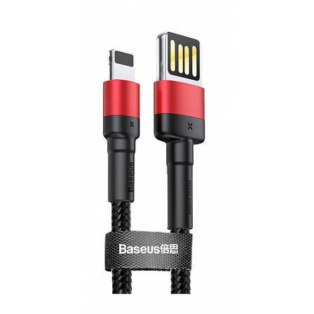 Кабель Baseus Cafule Lightning Special Edition 2.4A (1m) red/black, фото 1