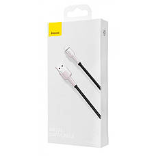 Кабель Baseus Cafule Metal Lightning 2.4A (0.25m) black, фото 3