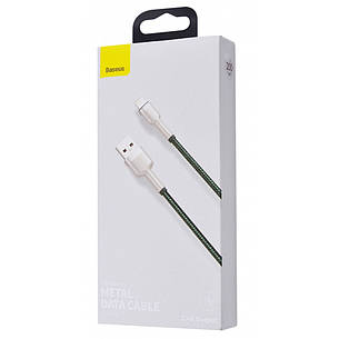 Кабель Baseus Cafule Metal Lightning 2.4A (2m) white, фото 3