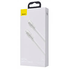 Кабель Baseus Cafule Metal Type-C to Lightning PD 20W (1m) black, фото 3